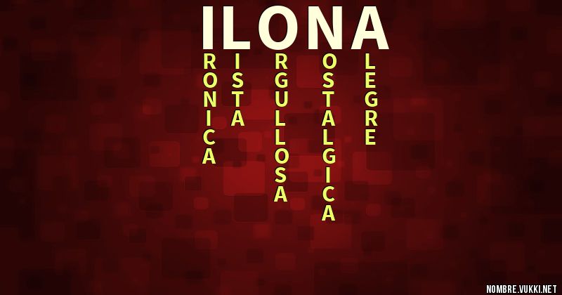 Acróstico ilona