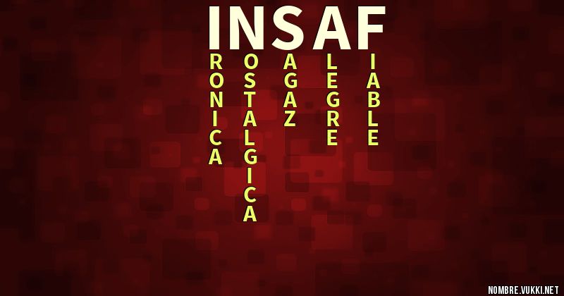Acróstico insaf