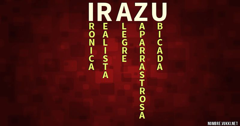 Acróstico irazÚ