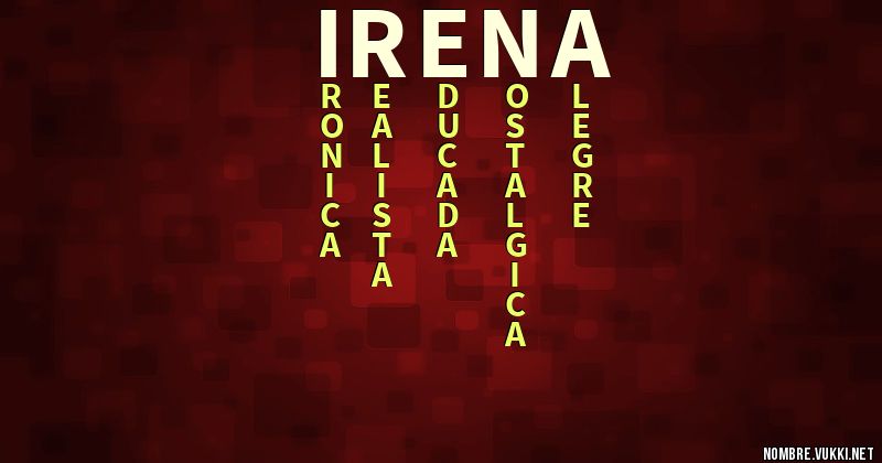 Acróstico irena