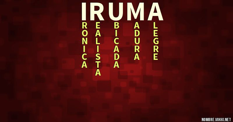 Acróstico iruma