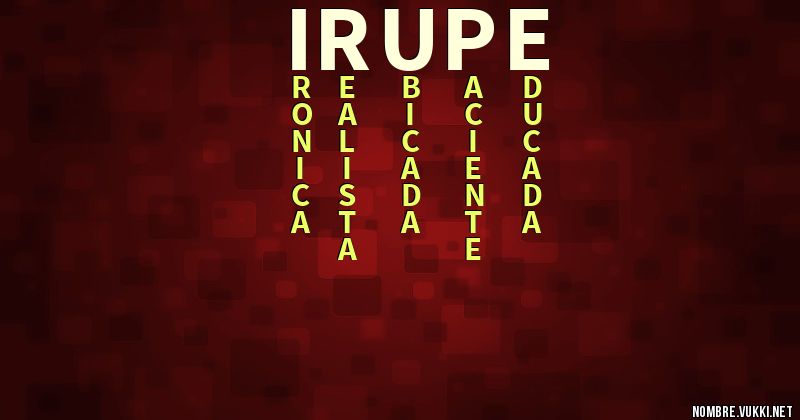 Acróstico irupe