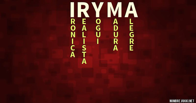 Acróstico iryma