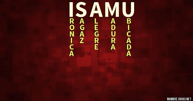 Acróstico isamu