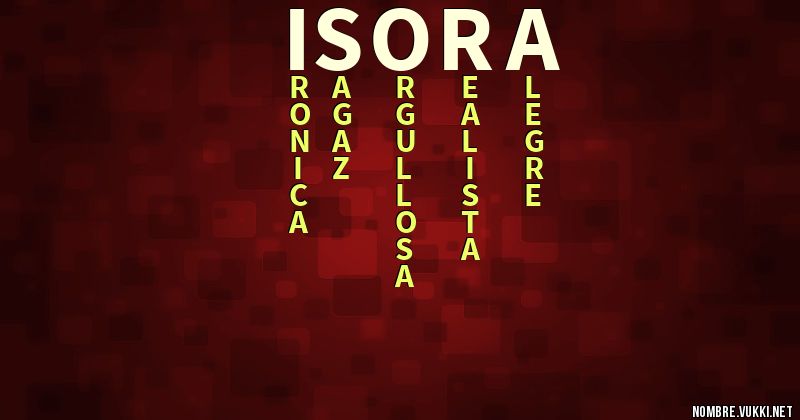 Acróstico isora