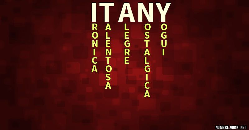 Acróstico itany