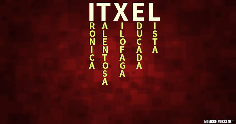 Acróstico itxel