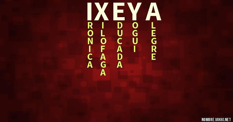 Acróstico ixeya