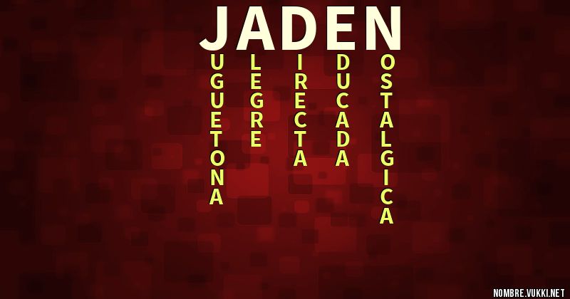 Acróstico jaden