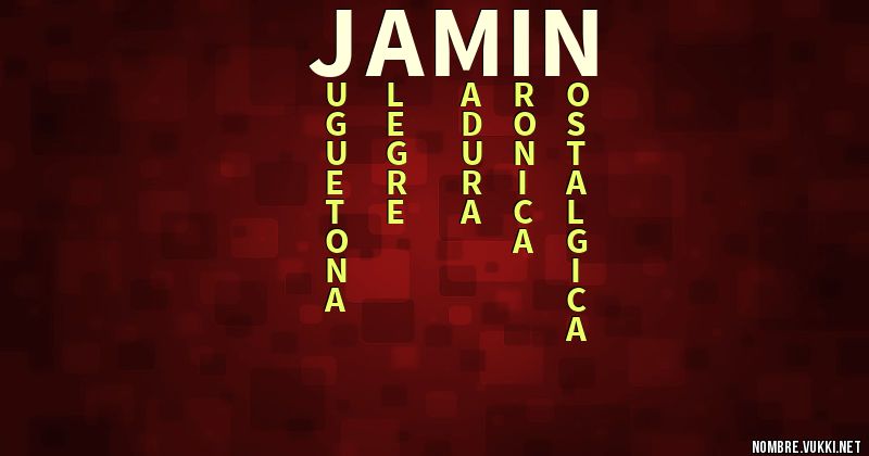 Acróstico jamin