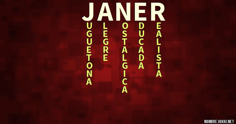 Acróstico janer