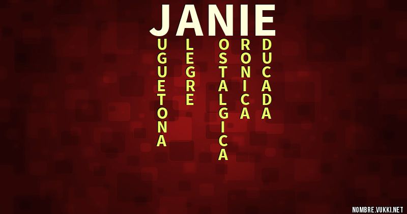 Acróstico janie