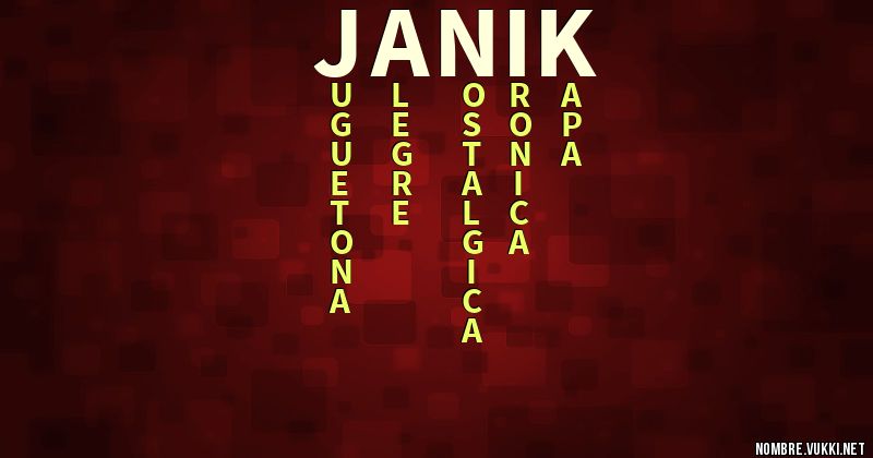 Acróstico janik