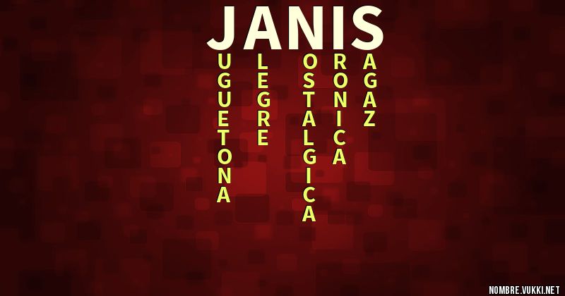 Acróstico janis