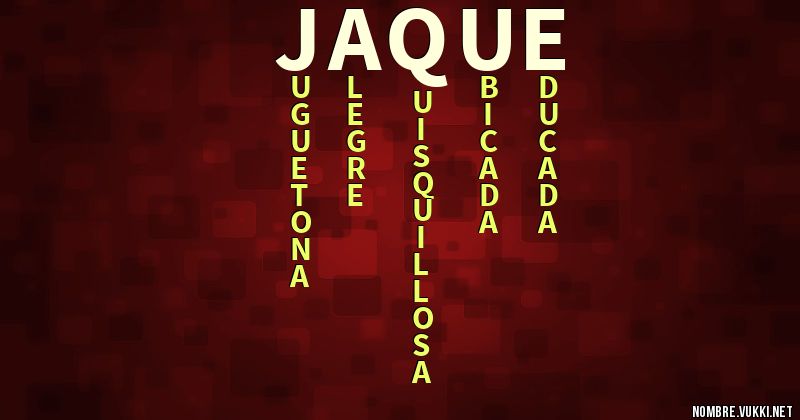 Acróstico jaque