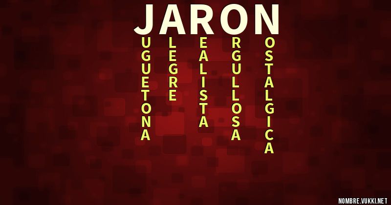 Acróstico jaron