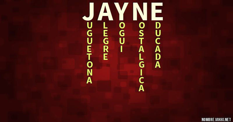 Acróstico jayne