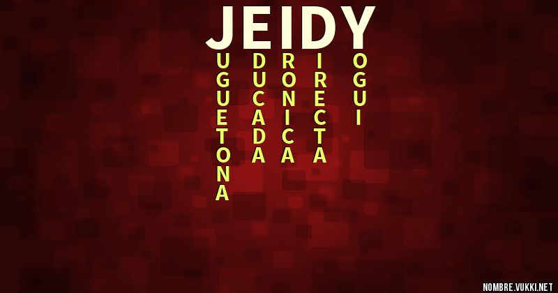 Acróstico jeidy