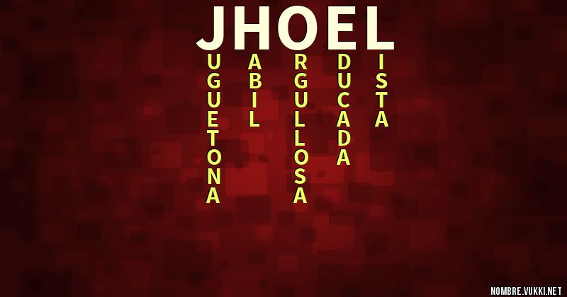 Acróstico jhoel