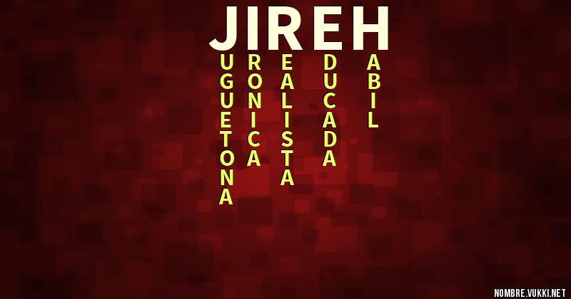 Acróstico jireh