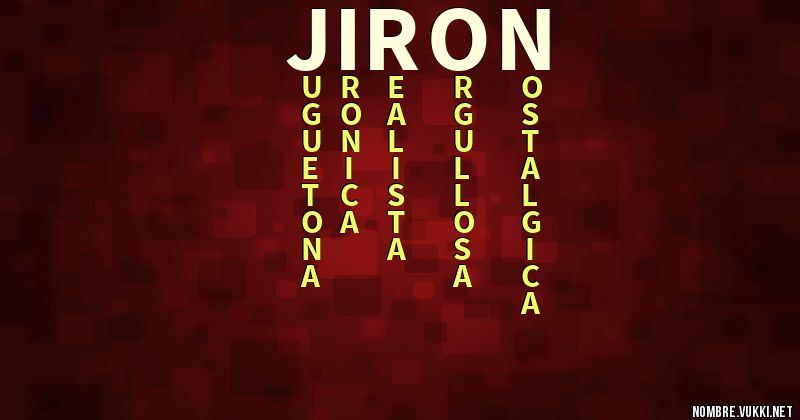 Acróstico jiron