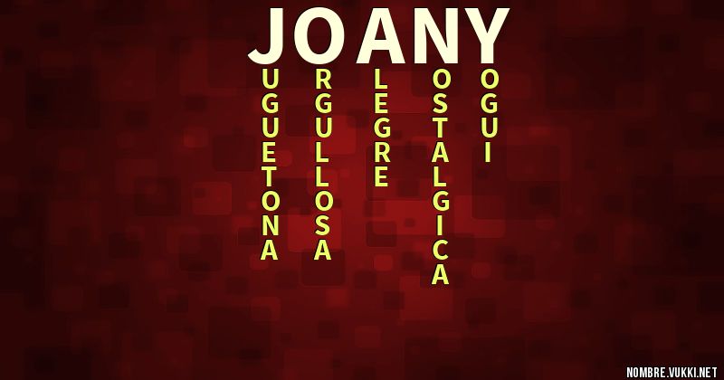 Acróstico joany