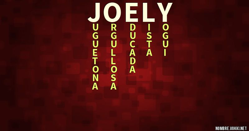 Acróstico joely