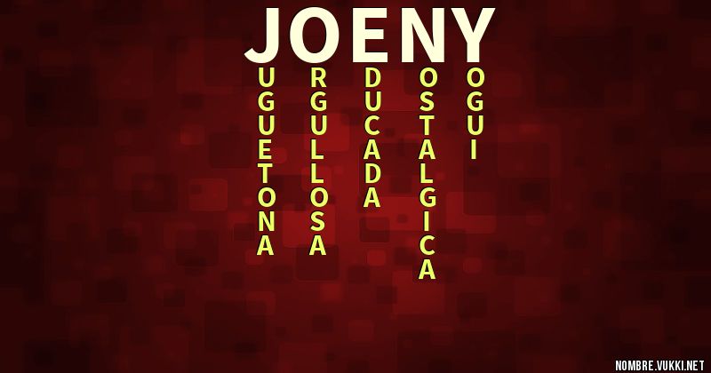 Acróstico joeny