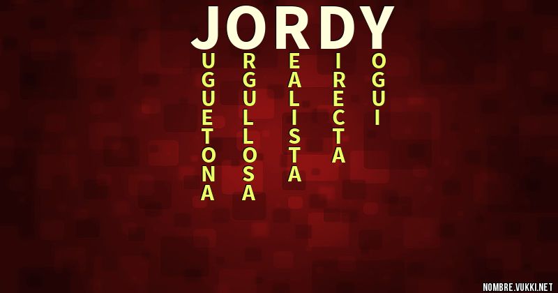 Acróstico jordy