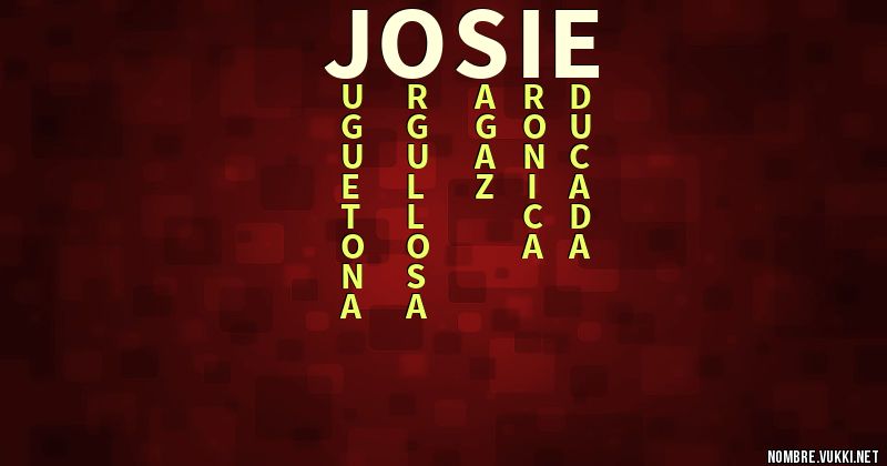 Acróstico josie