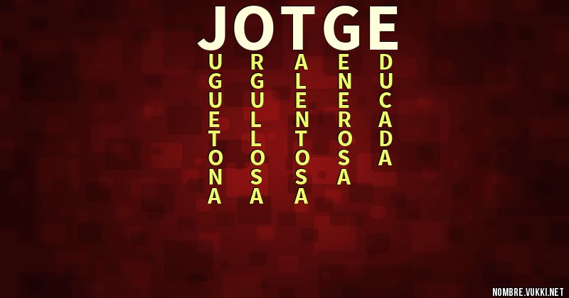 Acróstico jotge