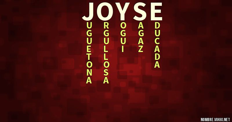 Acróstico joyse