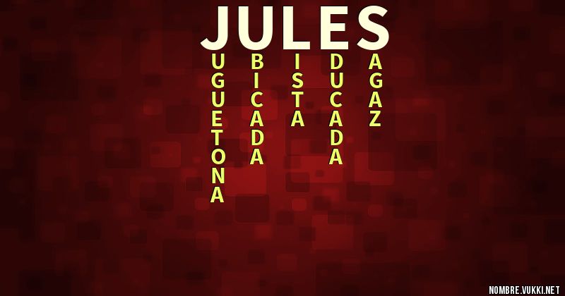 Acróstico jules