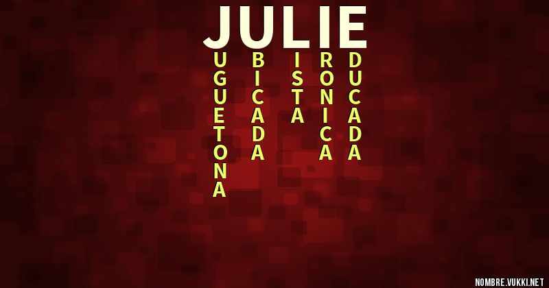Acróstico julie