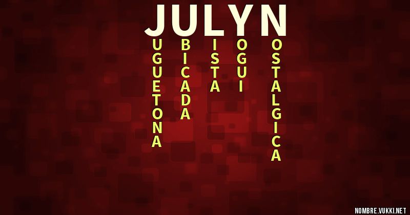 Acróstico julyn