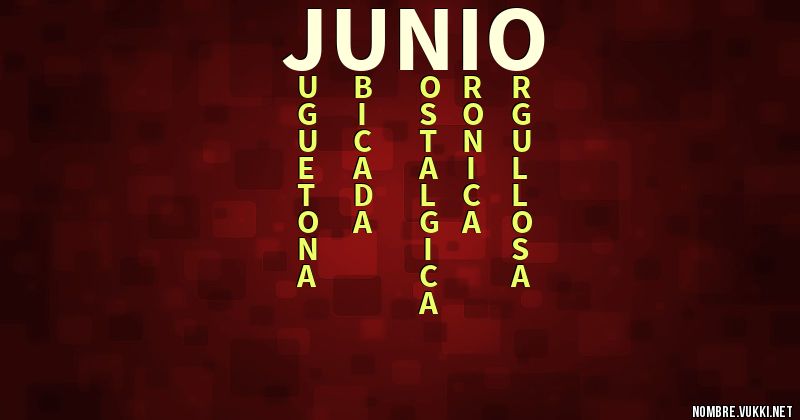 Acróstico junio