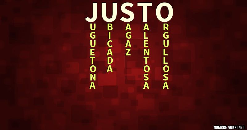 Acróstico justo