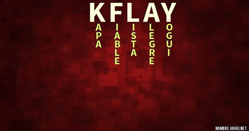 Acróstico k flay