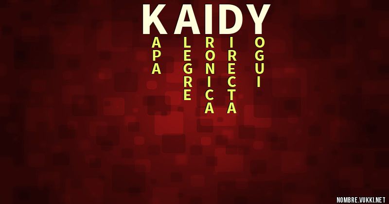 Acróstico kaidy