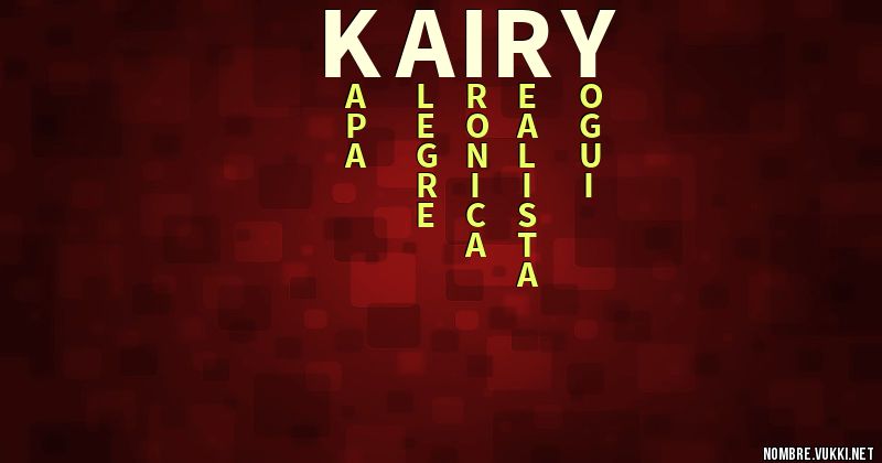 Acróstico kairy