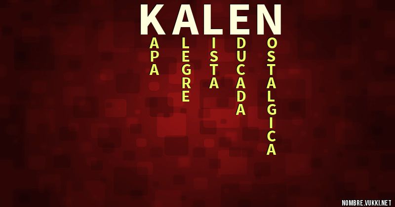 Acróstico kalen