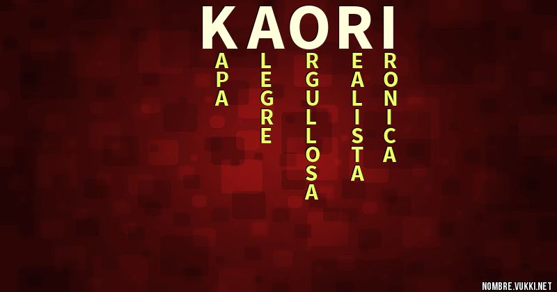 Acróstico kaori