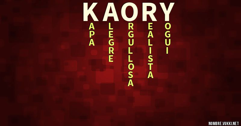 Acróstico kaory