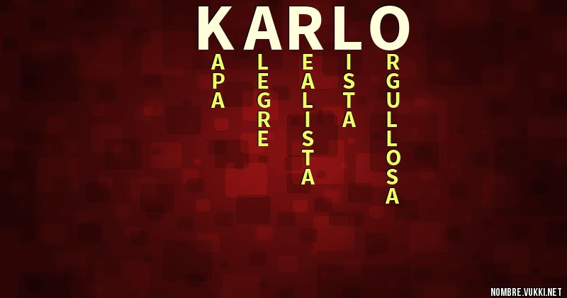 Acróstico karlo