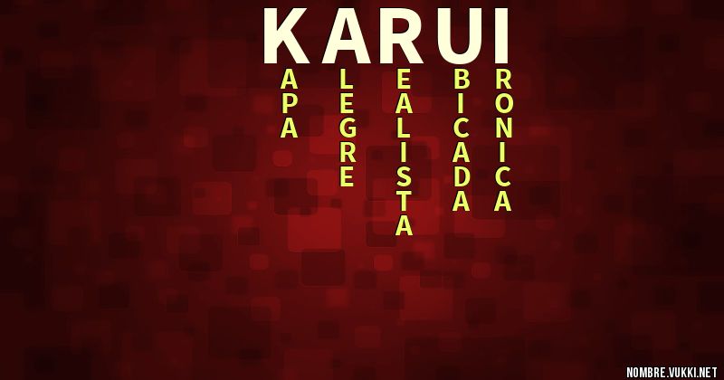 Acróstico karui