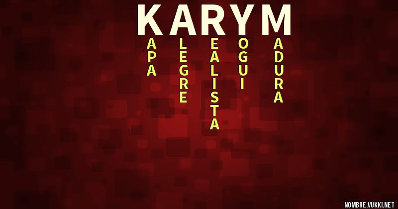 Acróstico karym