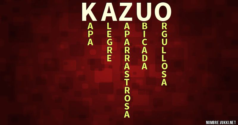 Acróstico kazuo