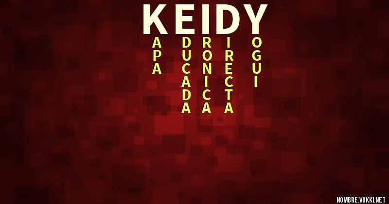 Acróstico keidy