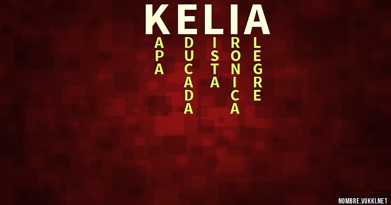 Acróstico kelia