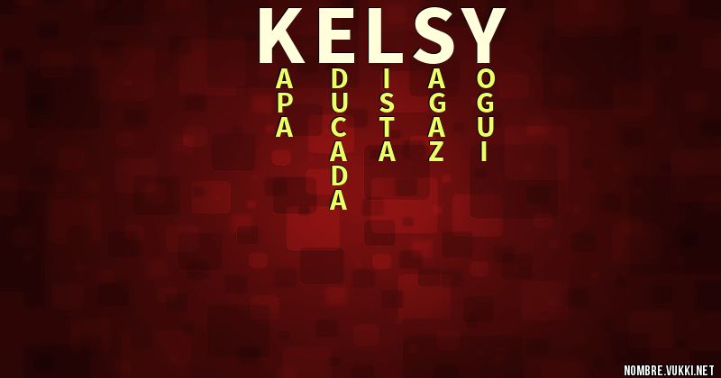 Acróstico kelsy